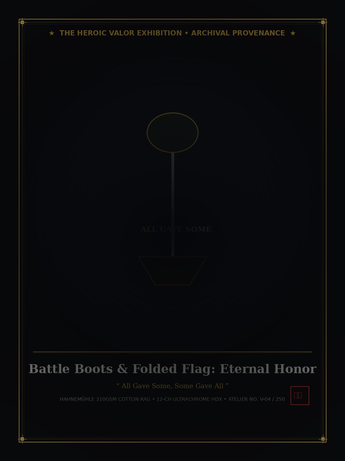 Battle Boots & Folded Flag: Eternal Honor